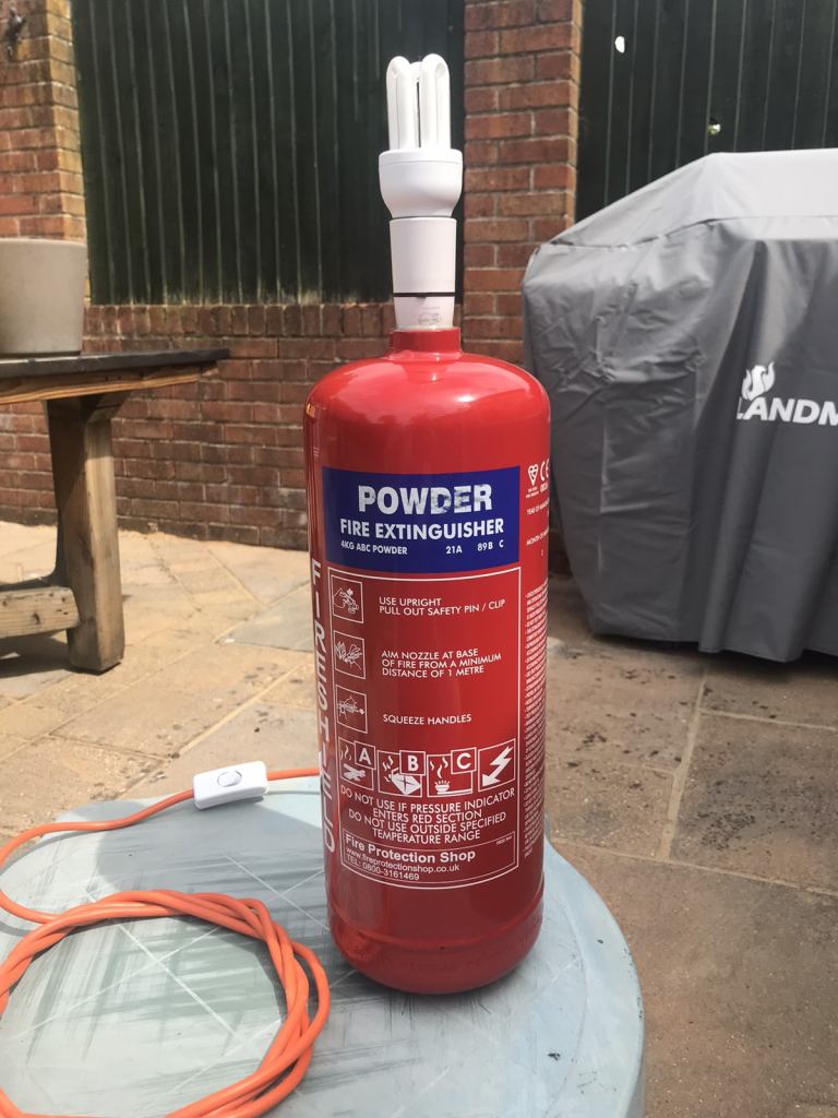 Fire Extinguisher Lamp