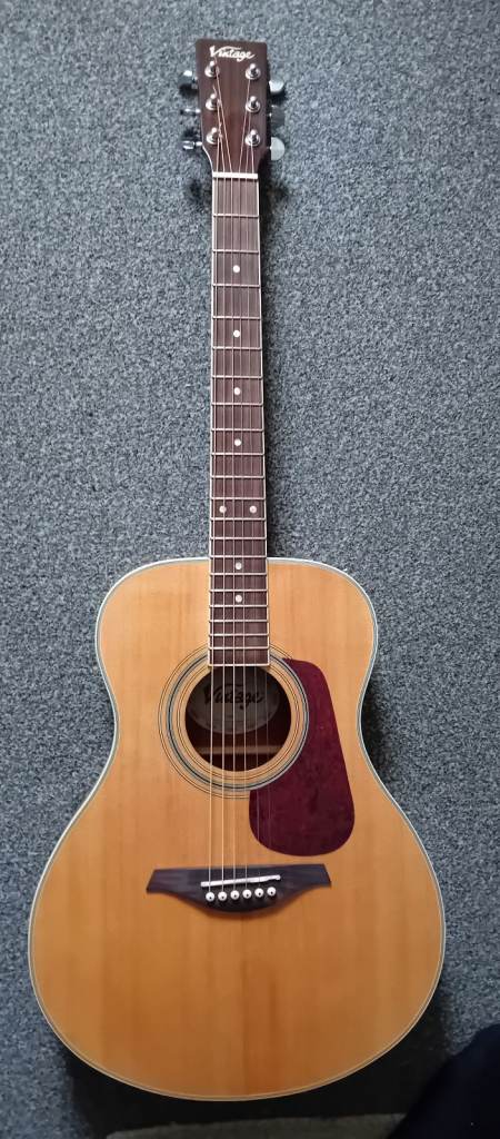 Vintage V300 Solid Top Acoustic Guitar
