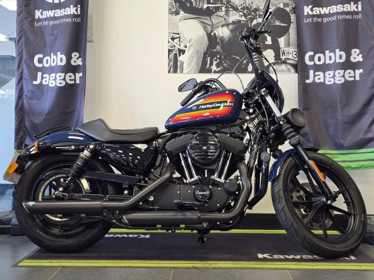 HARLEY DAVIDSON SPORTSTER 1200 IRON-ONLY 880 MILES-VANCE AND HINES-ENGINE BARS