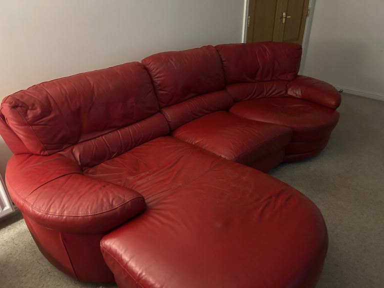 Leather 3 Seater Sofa