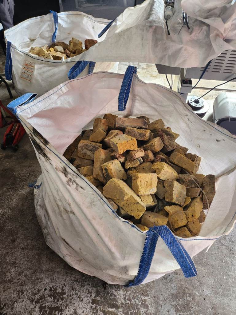 Yellow old stock bricks