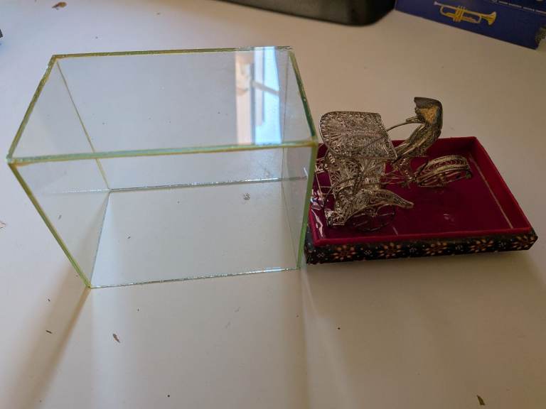 Detailed Ornate Chinese? Silver Rickshaw and Women 