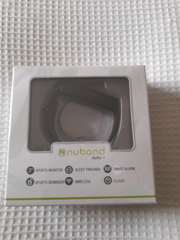 Brand new Nuband activ+  Black  Fitness. Watch