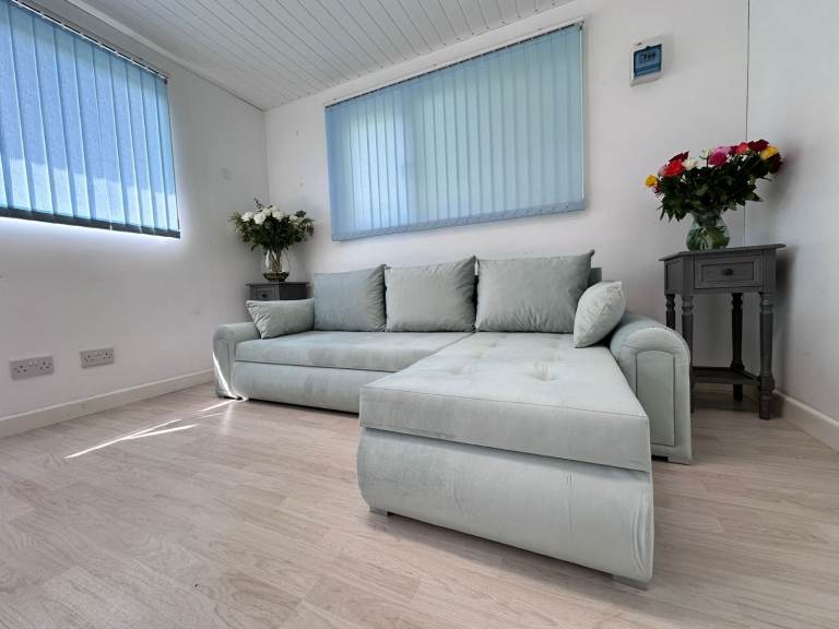 Corner Storage Sofa Bed ~ Grey L Shape Sofa Bed Fast Delivery