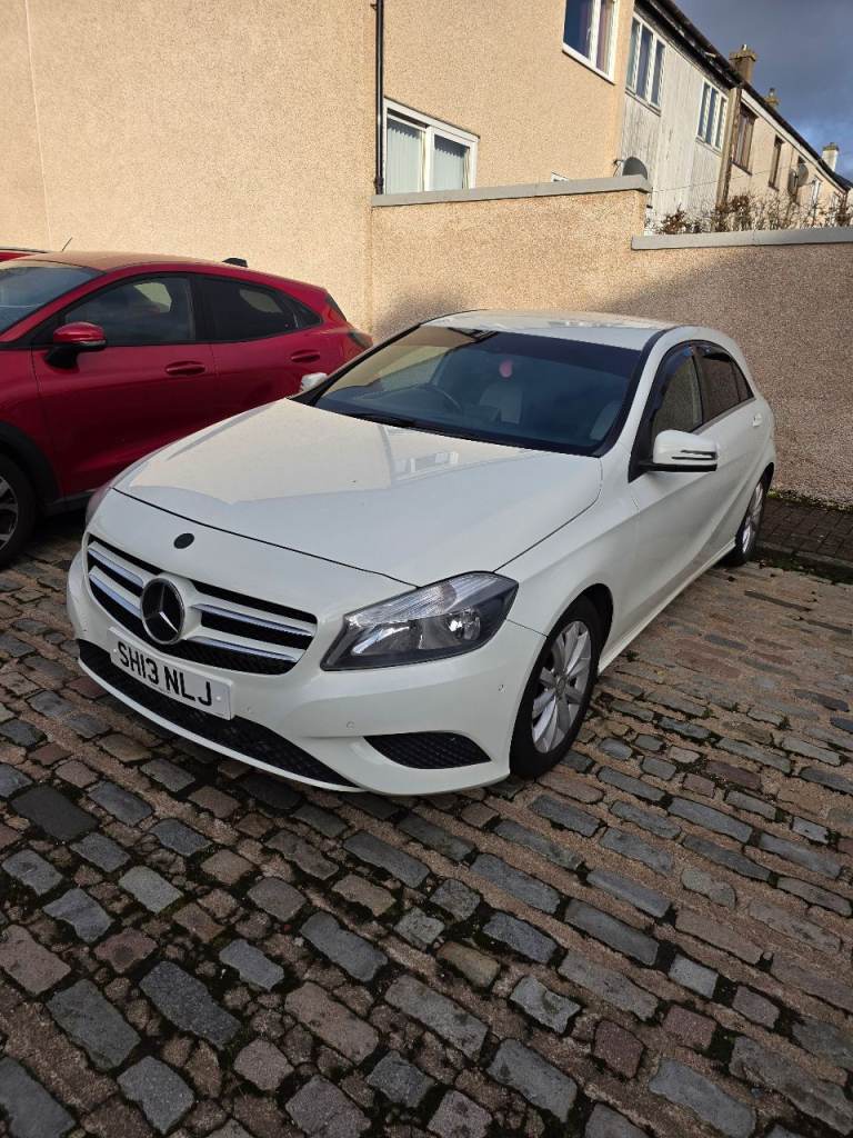 2013 Mercedes A Class Automatic. White. £20 TAX