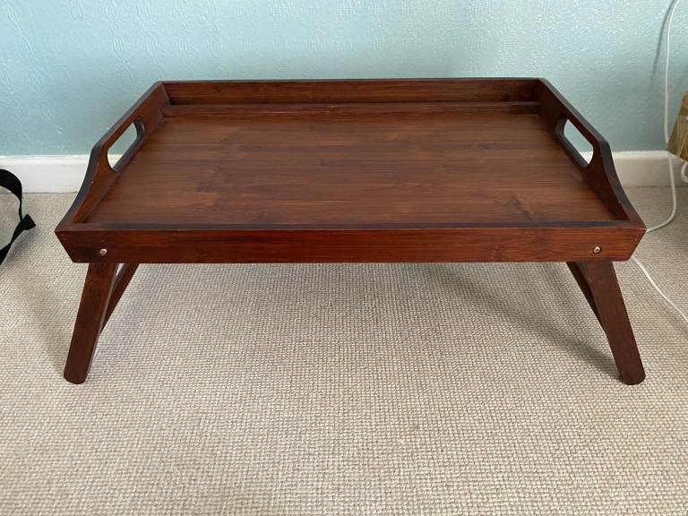 Bamboo Bed Tray and Lap Desk with Phone Holder 