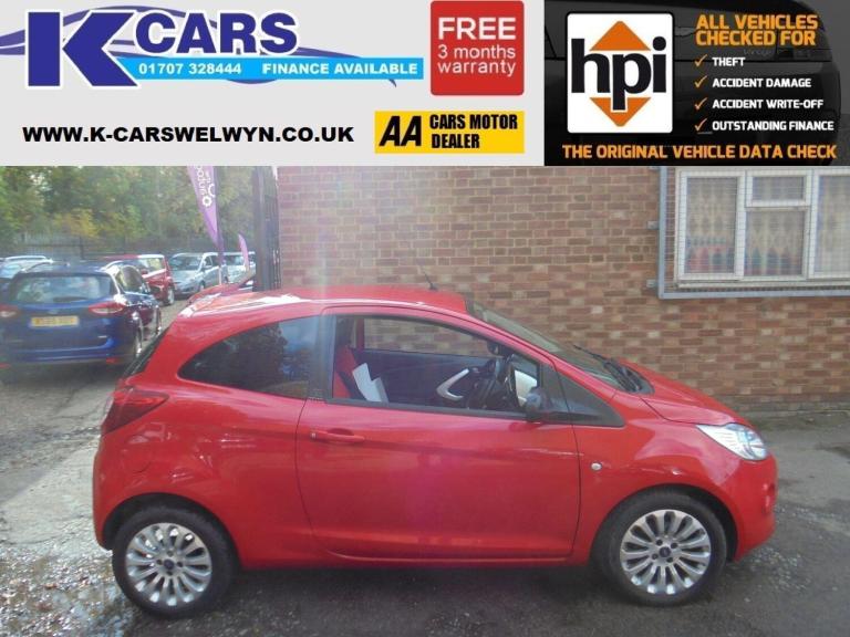 2014 Ford Ka 1.2 Zetec Euro 6 (s/s) 3dr HATCHBACK Petrol Manual
