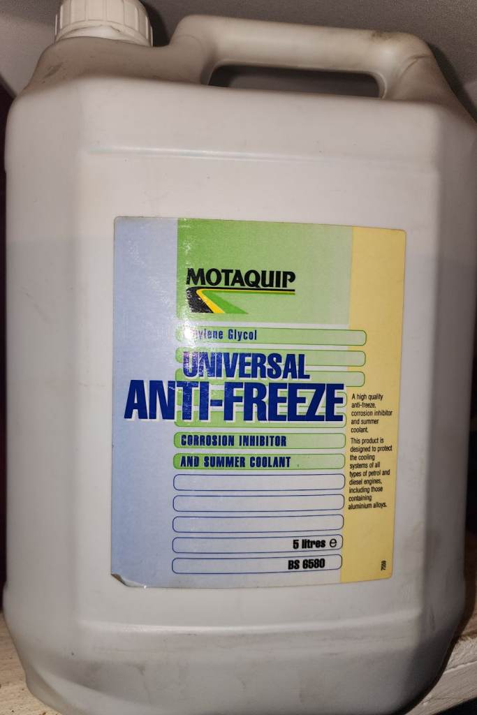 Moterquip Anti Freeze 4 Litre Used