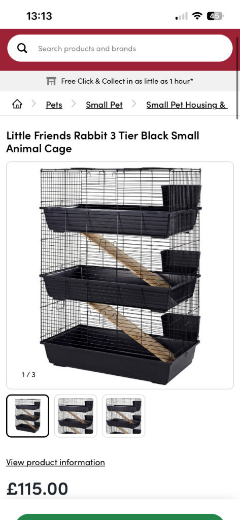 3 tier animal cage