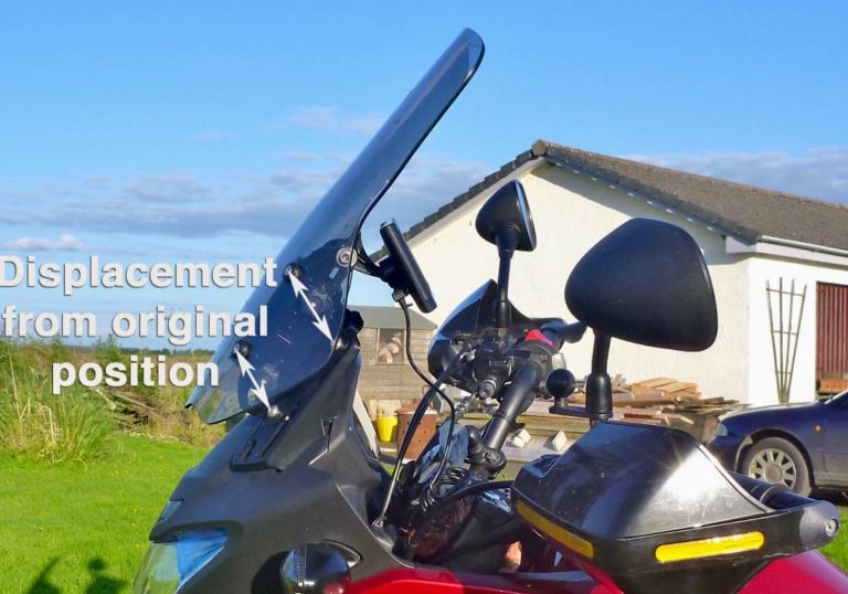 Fully Adjustable Motorcycle Screen Adapter Bracket 