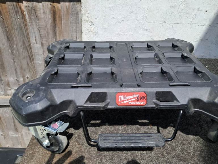 milwaukee packout flat trolley