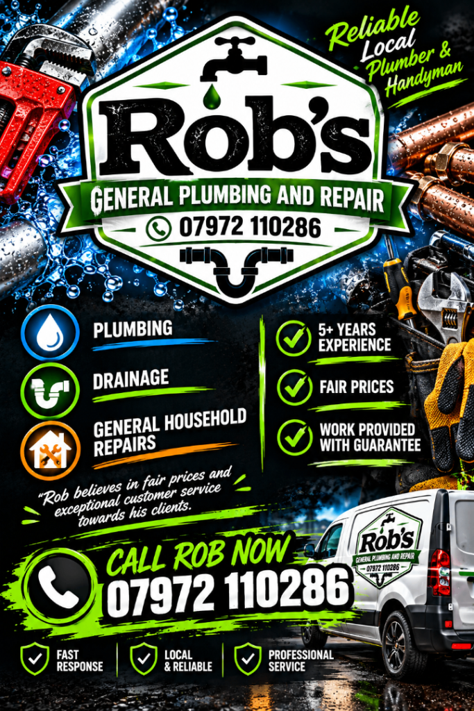 Reliable Plumber & Handyman, 5+ years experience, work guaranteed