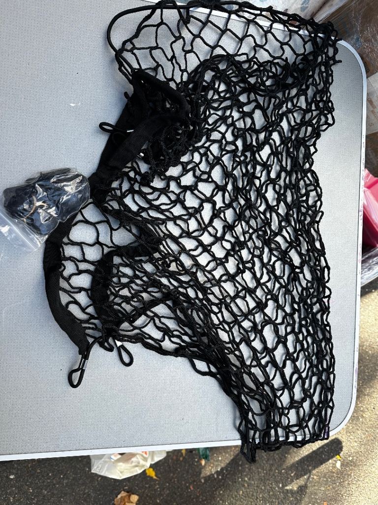 Universal Car Boot Cargo Storage Net with Fixing Hooks