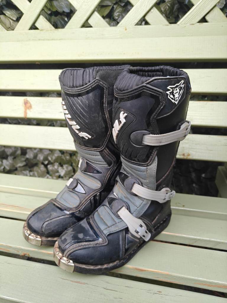 Kids Wulf Sport Motorbike Boots Size 35eu 