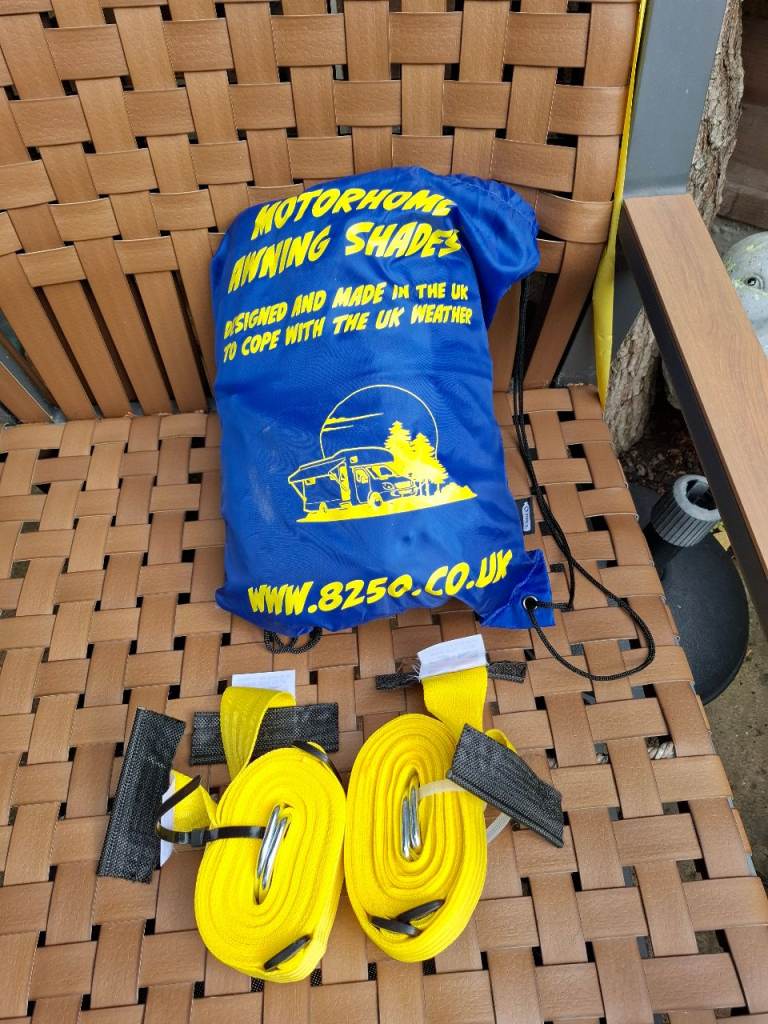 Motorhome Awning Shades – Blue, As Good As New