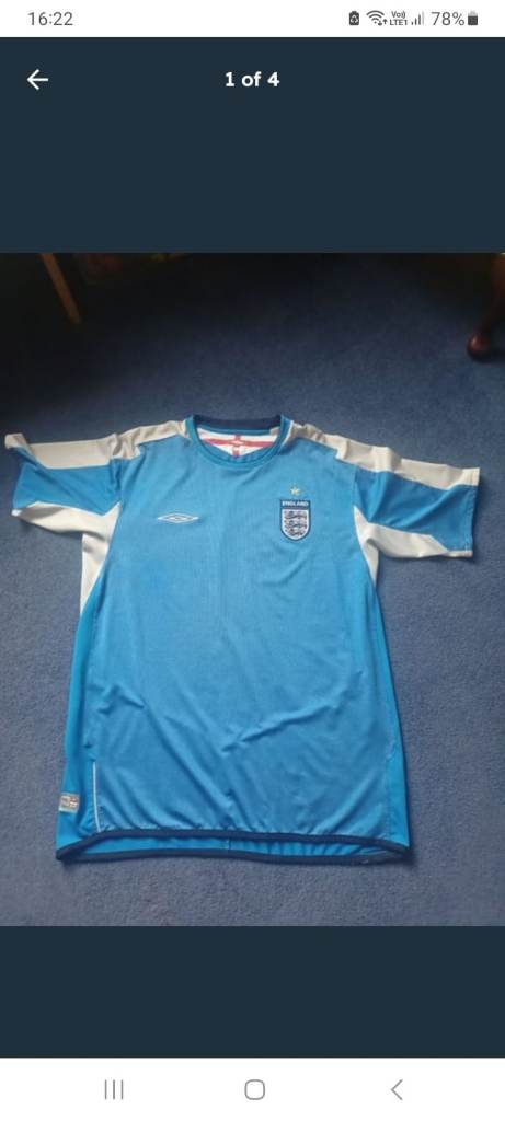England goalkeeper shirt 2004 2006
