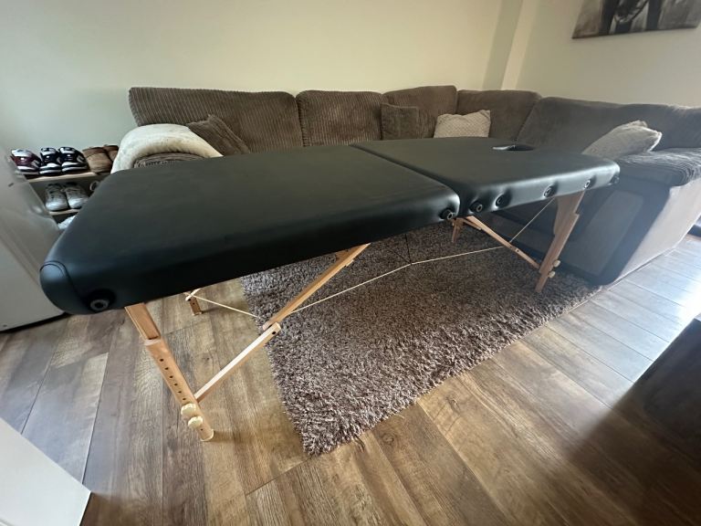 Portable Massage Table - Black, Good Condition