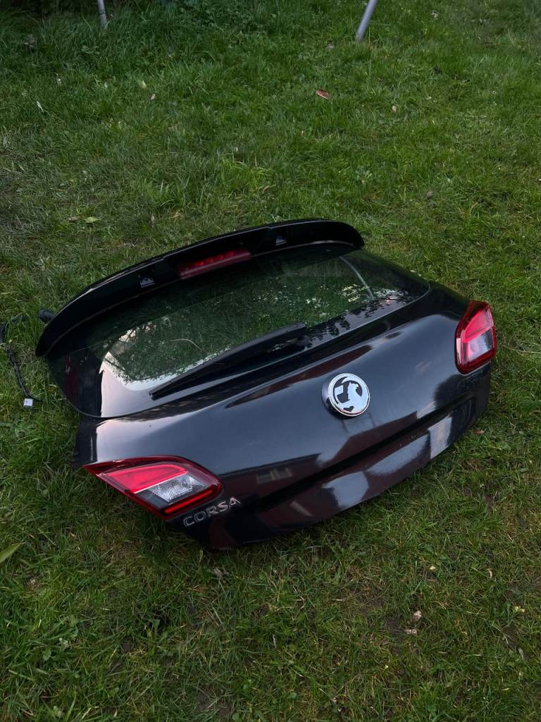 2015-2019 VAUXHALL CORSA 3 Door Hatchback Black Boot Lid Tailgate