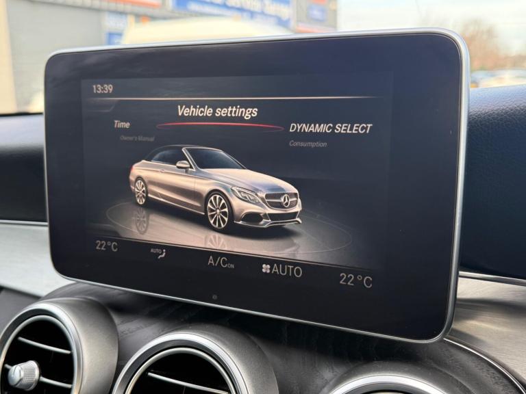  Mercedes-Benz C Class 2.1 C220d AMG Line (Premium Plus) Cabriolet G-Tronic+ Euro 6 (s/s) 2dr Die...
