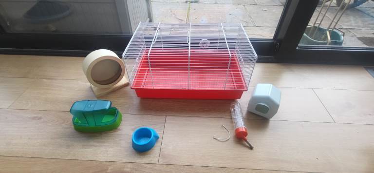 Hamster cage set for hamster/dwarf hamster