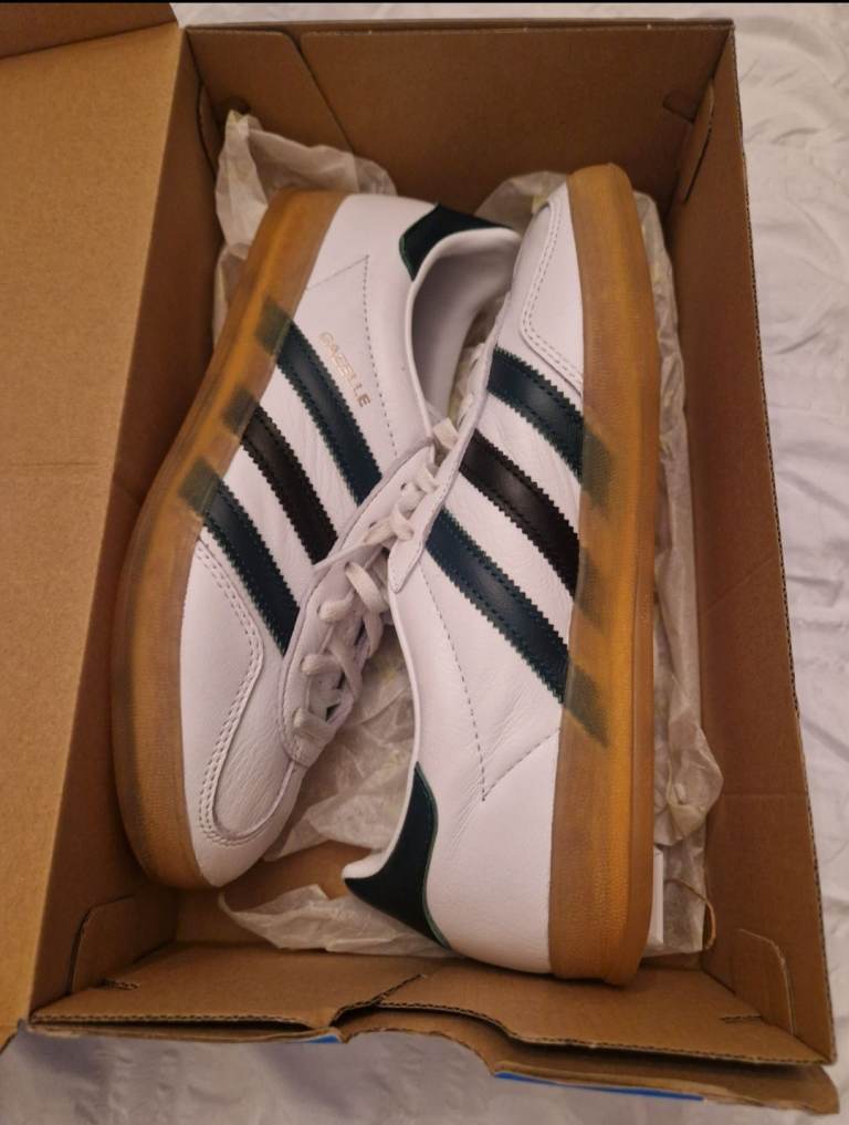 adidas gazelle silver green womens adidas Men's Gazelle Lux Spikeless Golf Shoes 9141303- 9 Medium Core Black/Gum4 main image 0