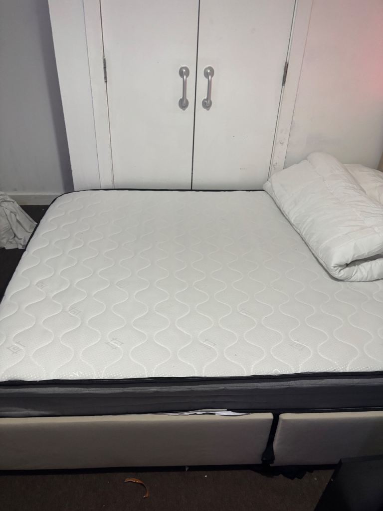 Double bed with mattress 