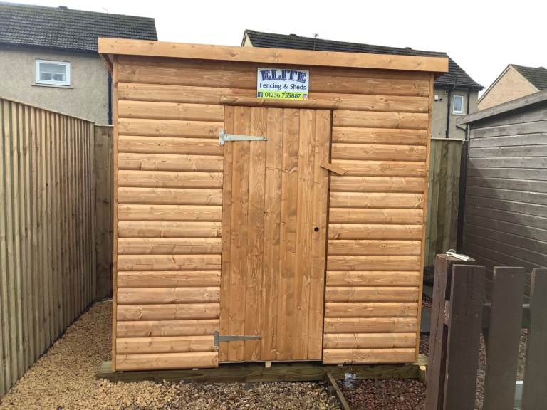 image for 7x5 Pent Shed Log 20MM LOG SUPPLIED & FITTED