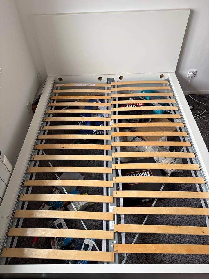 IKEA Double Bed Frame with Slatted Base – Excellent Condition