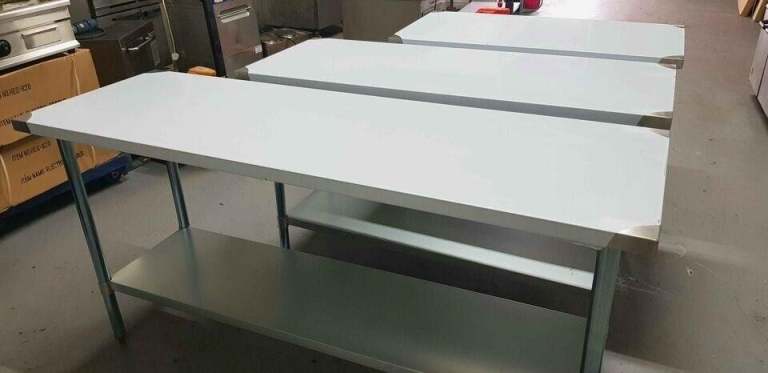 Commercial Stainless steel preparation table for Restaurant Takeaway Cafe Pubs Catering Equipment