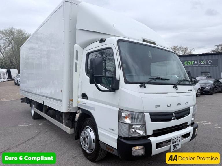 2017 Mitsubishi FUSO CANTER White 7.5T LWB box lorry, 60,000 miles, 2 Owners from New, ULEZ compl...