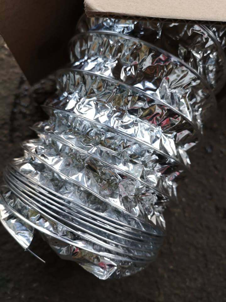 Aluminium Foil Flexible Ducting Ventilation Hydroponic 125mm x 5m