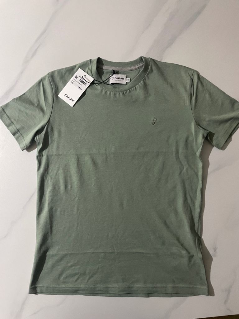 Farah Junior Dry Caribbean T-Shirt - Green, New with Tags