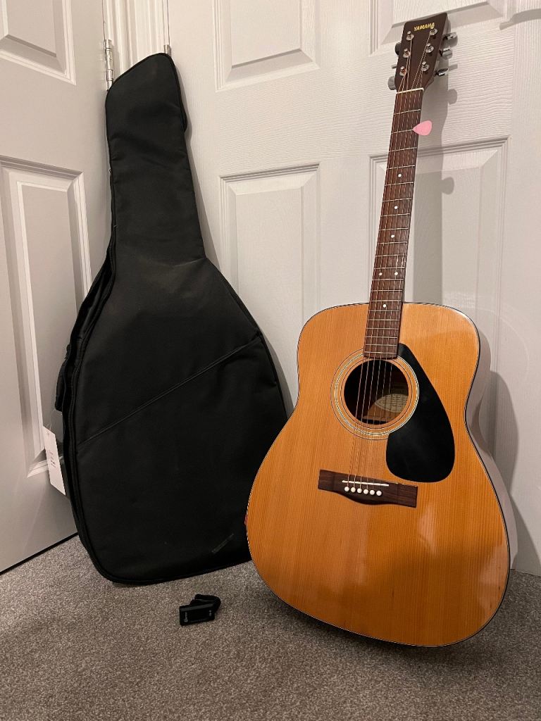 image for Guitar, guitar case and tuner 