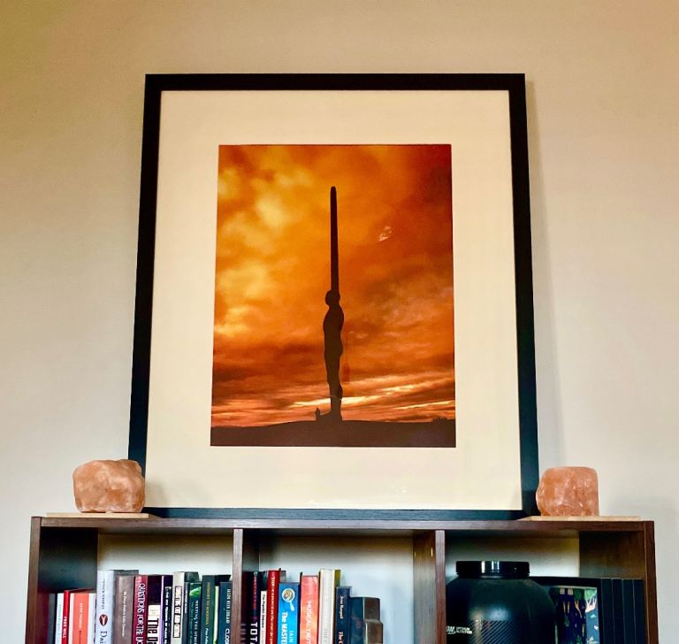 Angel of the North Framed Photographic Print, NEW