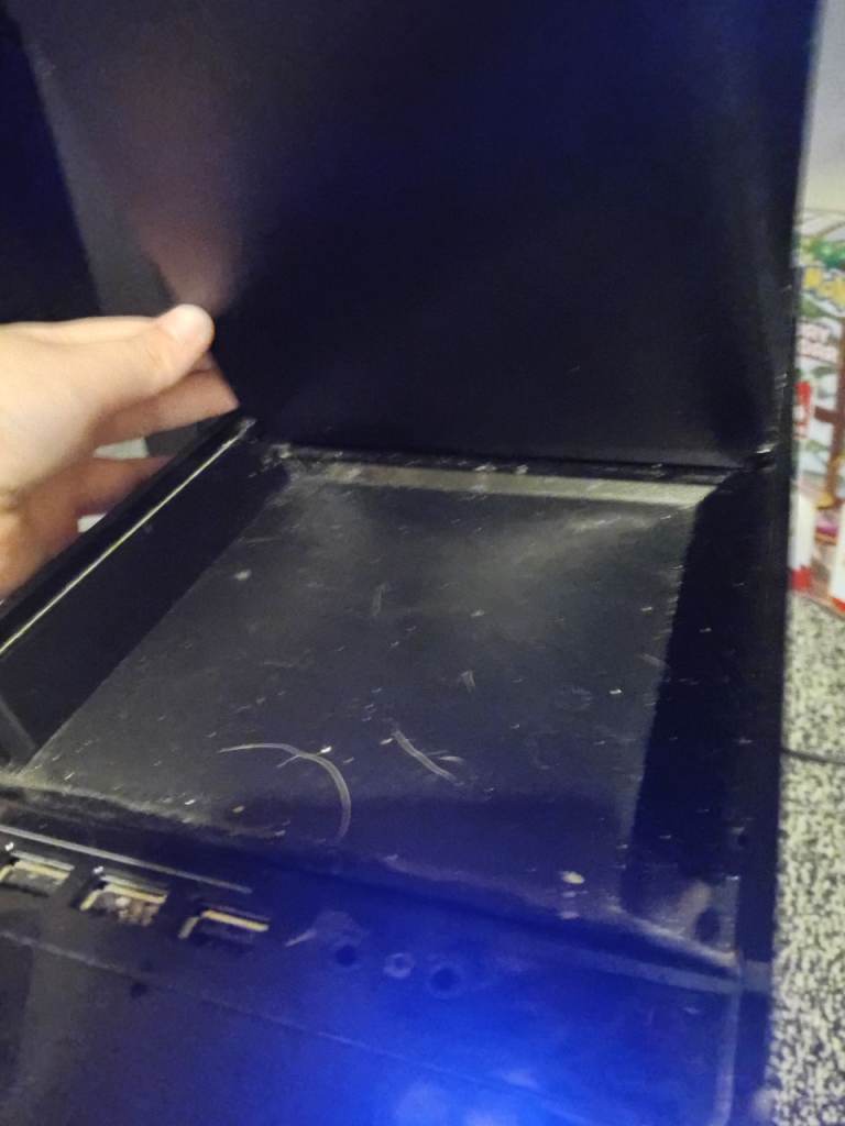 Black Desktop PC Tower with RGB Lighting – Good Condition