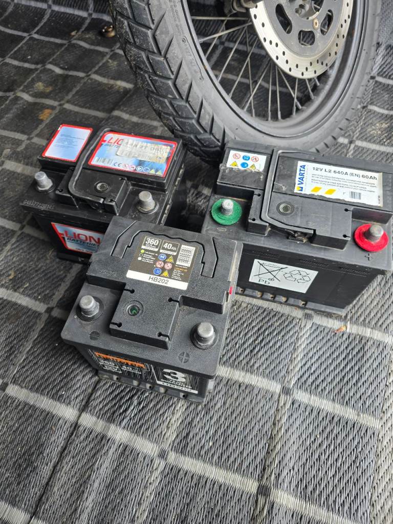 Car batteries X3 Fully charged 