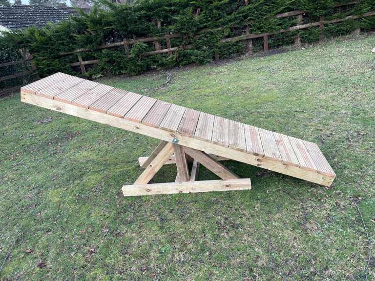 Handmade Dog Agility Seesaw - Heavy Duty