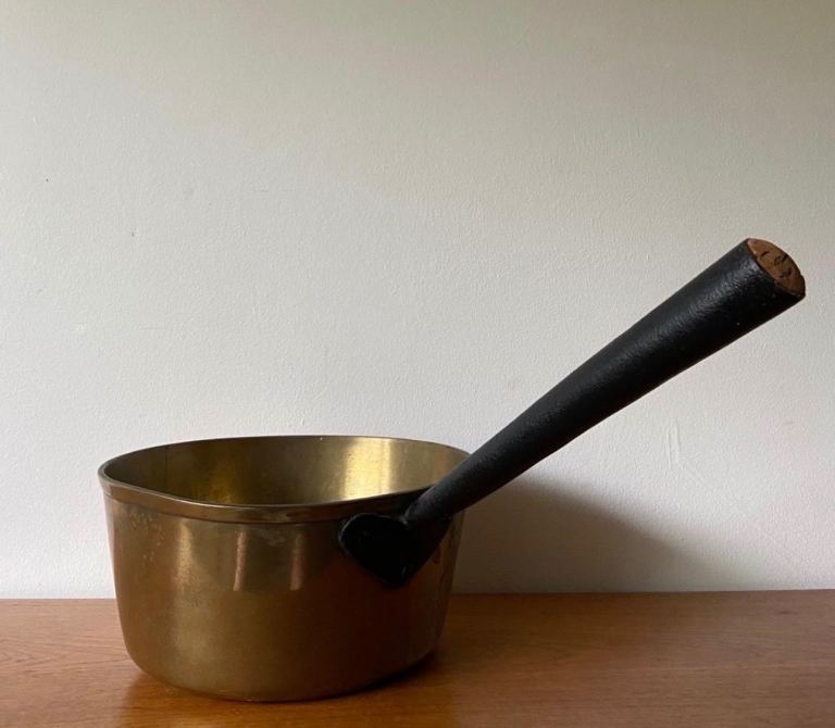 Antique, Solid Brass pan