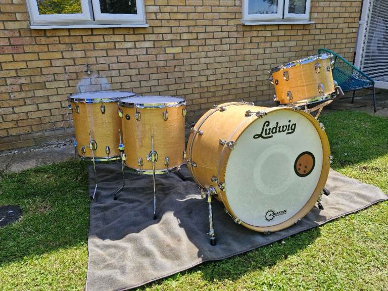 Ludwig Classic Maple Exotic Birdseye Maple Drum Kit Rock Sizes 