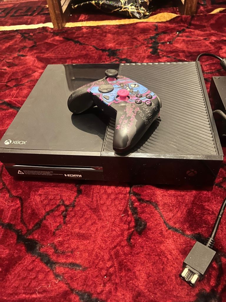 Xbox One Console with Controller and Power Supply
