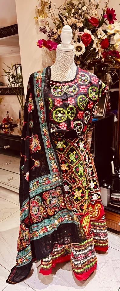 BNWT Black Traditional Indian Garba chaniyacholi  