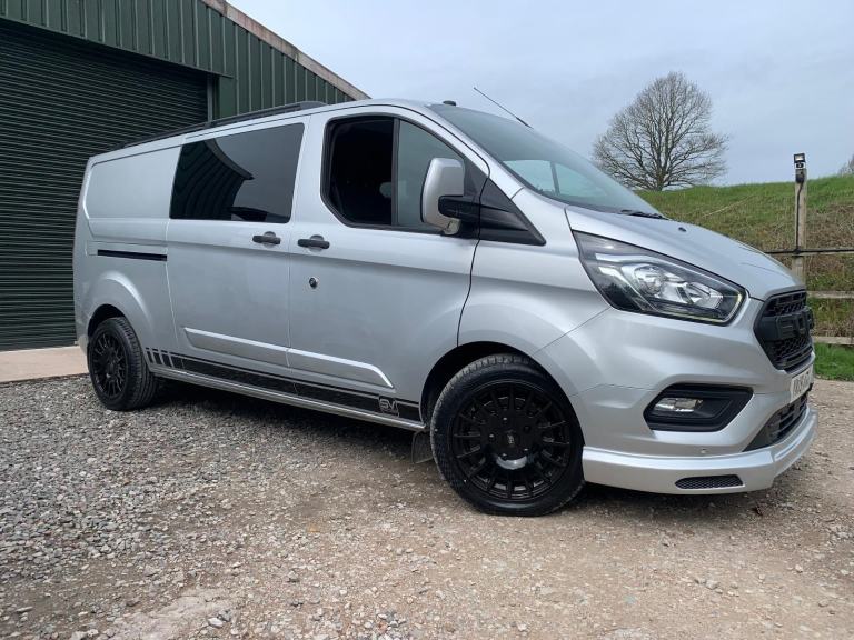 2019 FORD TRANSIT CUSTOM 130BHP LWB TREND CREW CAB SILVER *WET BELT DONE*NO VAT*