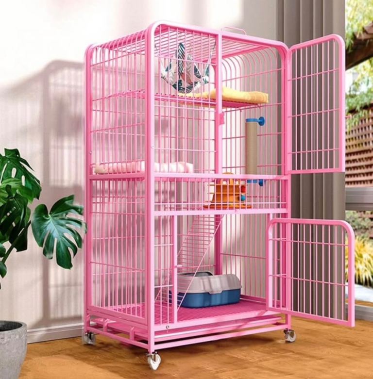 Cat cage pink 