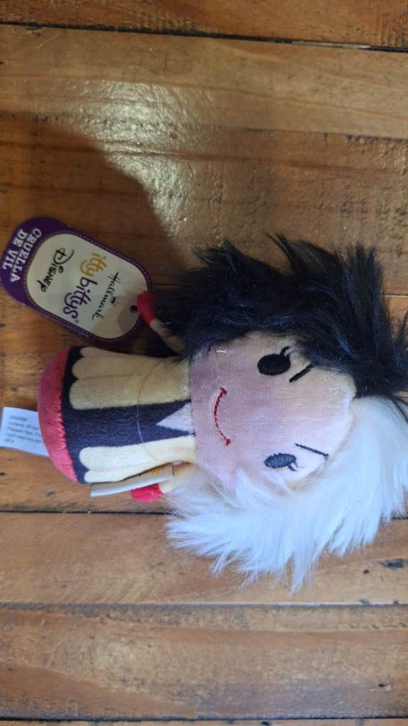 Hallmark Ittybittys 'Cruella De Vil' Small Plush Teddy Bear