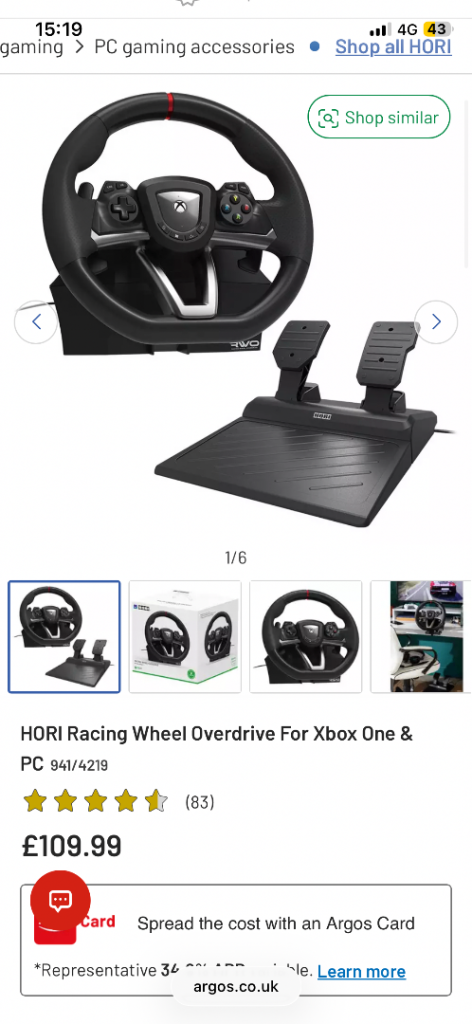 Xbox racing wheel drive
