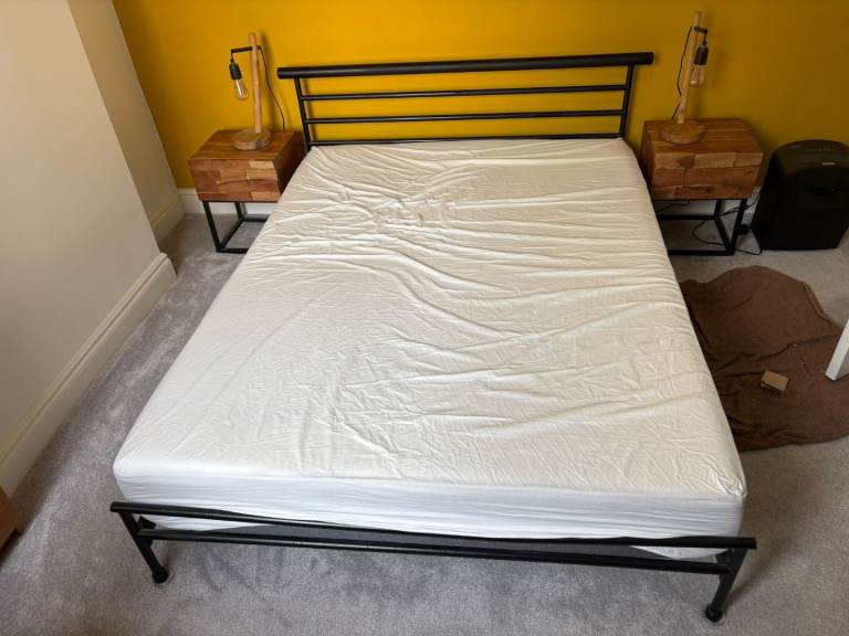 King Size Bed Frame and Mattress