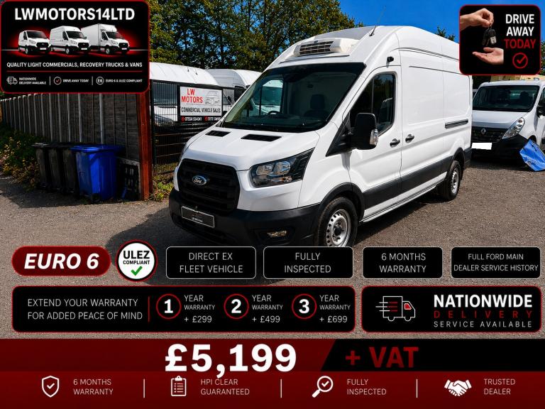 FORD TRANSIT 2.0 ECOBLUE LEADER L3H3 LWB THERMO KING FRIDGE FREEZER 2022 22 REG