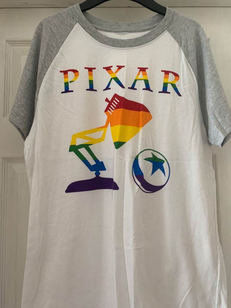 Disney Pixar Lamp & Ball Pride T Shirt Size Medium Adult IP1