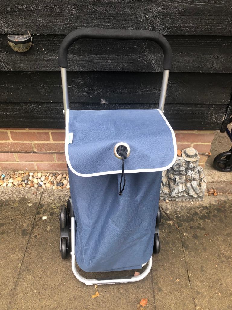 Shopping trolley bag with seat 