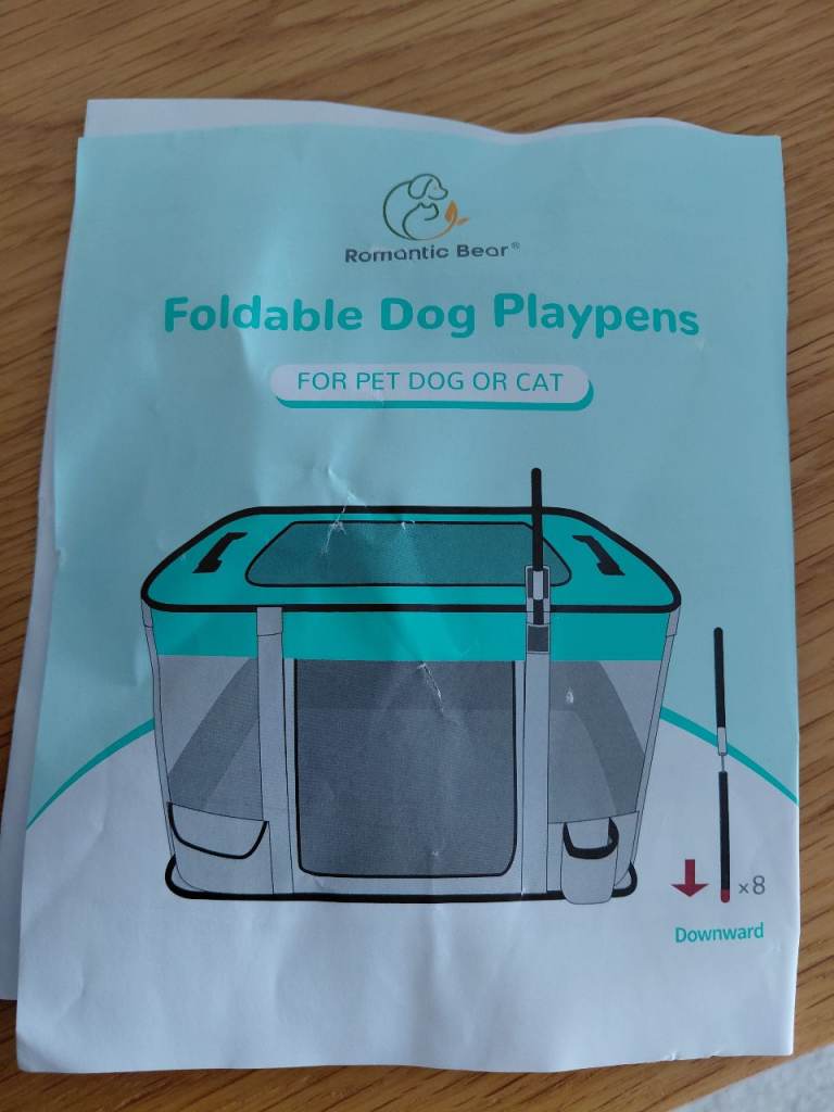 Dog pen foldable